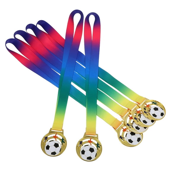 EXHUMKY Soccer Award Medals Hollow-Out Zinc Alloy Multi-Color Sports Medals for Soccer Players