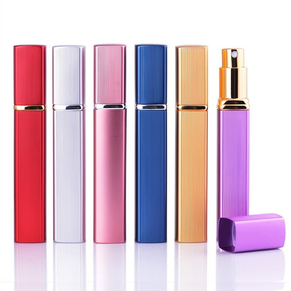 EXHUMKY 7Pcs Perfume Atomizer Bottle Refillable Portable for Travel Gym Car Use