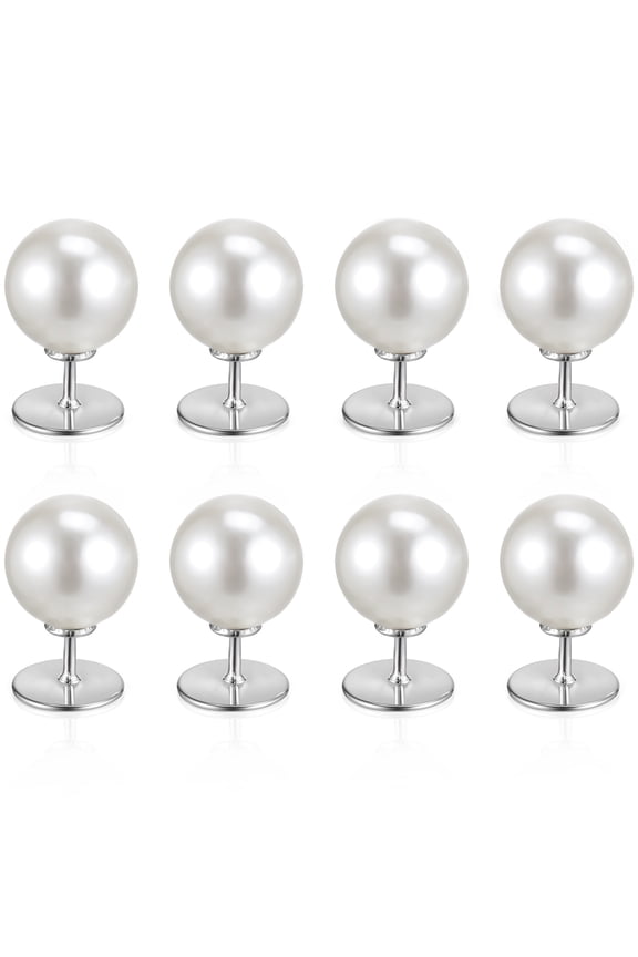 8 Pcs Multi Color Safety Button Pins For Women Imitation Elegant Anti Exposure Brooch