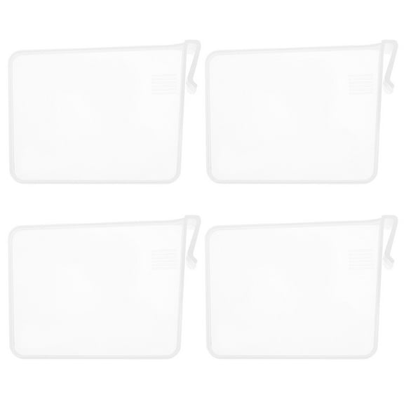 EXHUMKY 8Pcs Clear Wardrobe Dividers Rectangular Plastic Storage Organizer for Closet and Shelves