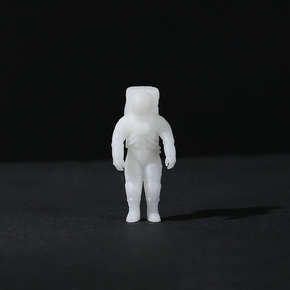 EXHUMKY 8-Piece 3D Epoxy Astronaut Ornaments Set with White Crystal Landscape Pendant Charms for Crafting and Home Decoration