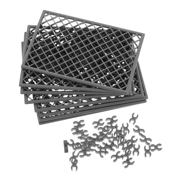 EXHUMKY 8pcs Mini Fence Model with Plastic Material for Landscape Designers Security Setup