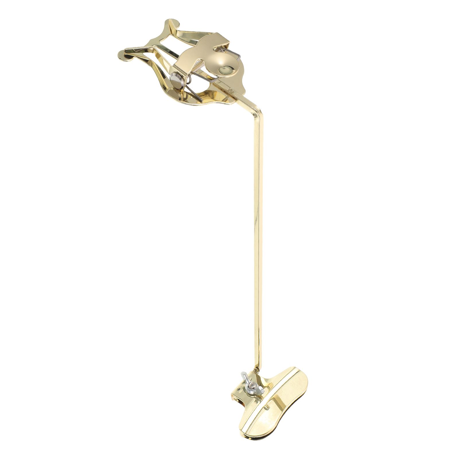EXHUMKY Soprano Saxophone Music Clip Golden Metal Portable and Lightweight for Marching