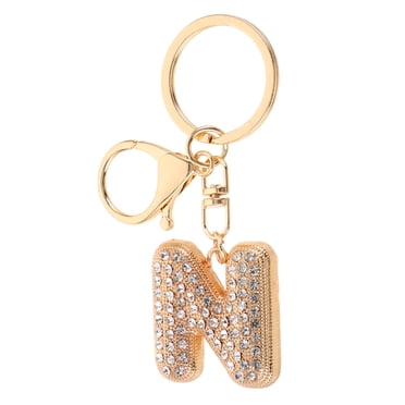 Personalised Initial Letter Chunky Keyrings – Lego Style Bag Tag For Kids & Adults – Choice Of Letter