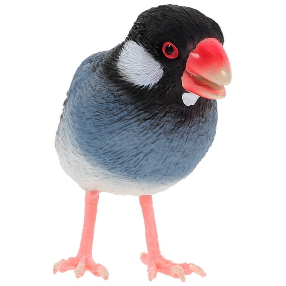 EXHUMKY Decorative Birds Bird Statue Multi Pvc 1 Pair