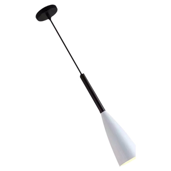 EXHUMKY Creative White Iron Chandelier Decorative Lighting Fixture with Classic Elegant Design