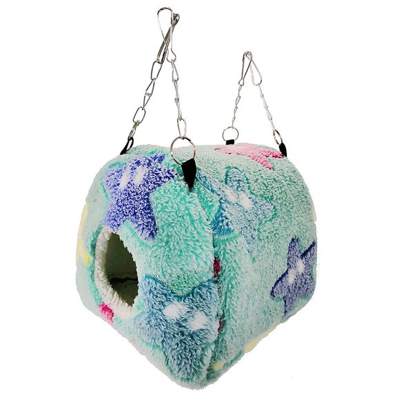 EXHUMKY Assorted Color Pet Warm Bed Hanging Hammock Comfortable Nest for Small Animals