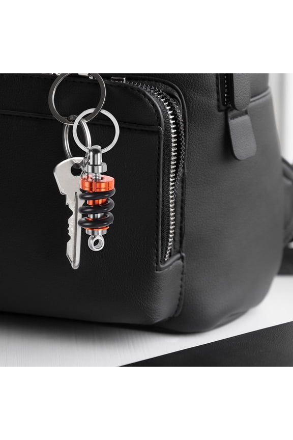 Aluminum Alloy Motorcycle Keychain with Shock Absorption and Stylish Design