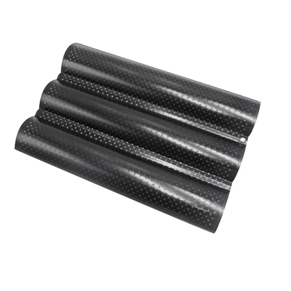 EXHUMKY Non-Stick Black Baking Tray for Breadsticks and Wave Stick Mold, Ideal for Home Kitchens and Commercial Bakery Use
