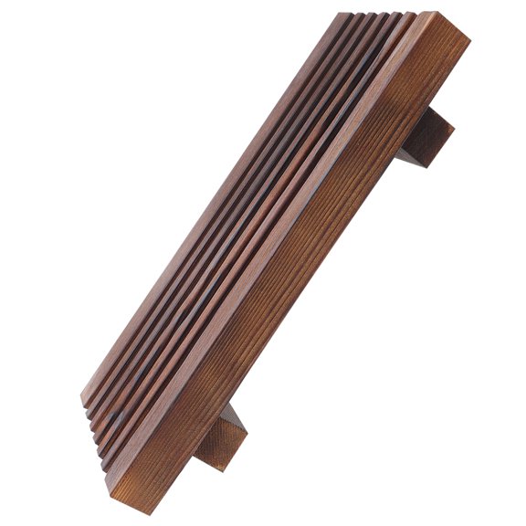 EXHUMKY Bathroom Sink Riser Tray for Small Space Organization - Coffee Wood Countertop Organizer 1 Pack