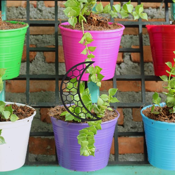 EXHUMKY 2Pcs Black Plant Climbing Stand with Stable Support Frame for Indoor and Outdoor Plants