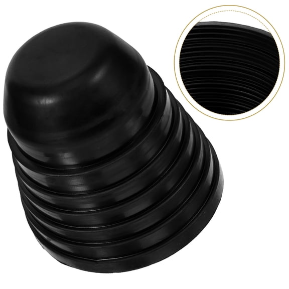 EXHUMKY Universal Automotive Headlight Cover, Black Rubber Car Headlamp Protector Guard, Stylish Exterior Accessory
