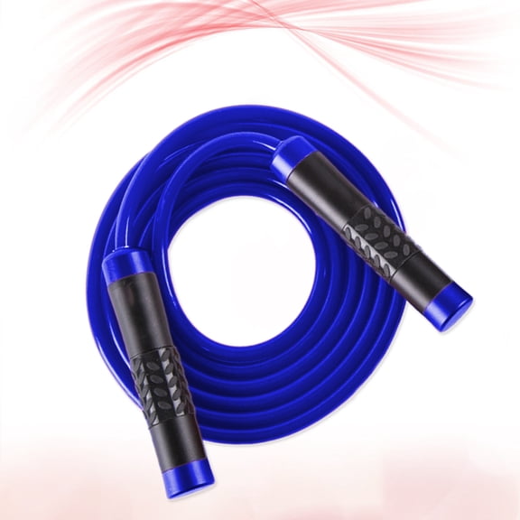 EXHUMKY Exercise Jump Rope Weighted Design Jump Rope Aluminum Alloy Blue 1Set for Cardio Exercises