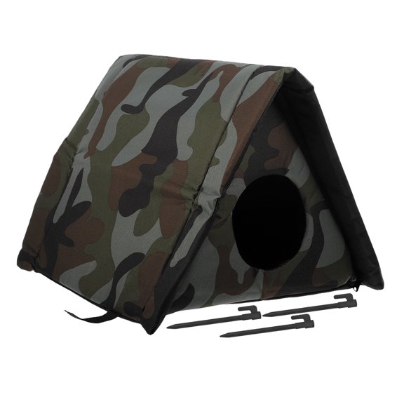 EXHUMKY Camouflage Insulated Cat Hideout 1 Set For Winter Weather