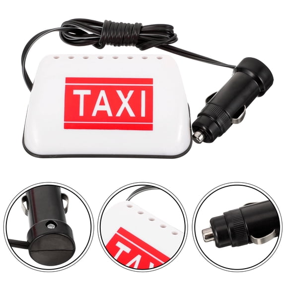 EXHUMKY Magnetic Cab Lights Plastic Taxi Roof Illuminated Sign 1Pcs