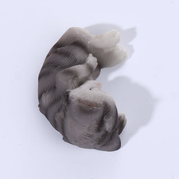 EXHUMKY Dark Grey Timber Magnetic Fridge Magnets Sticker with Kitten Design for Home Decoration