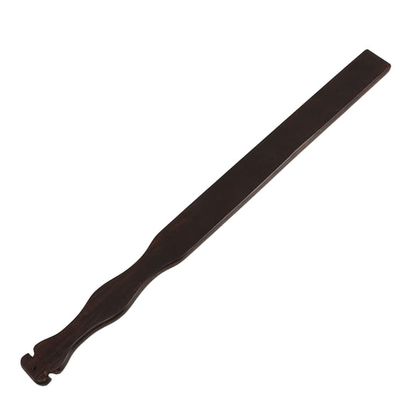 EXHUMKY Clothing Duster Wooden Rug Beater, Dark Brown, Compact Design for Indoor Dust Removal