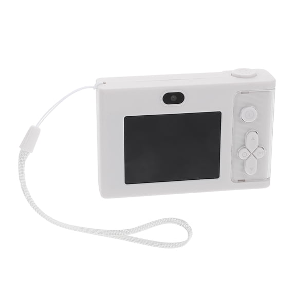 EXHUMKY Compact Travel Camera for Kids Durable ABS Design Lightweight Portable Outdoor Photography White 2.7 Inches