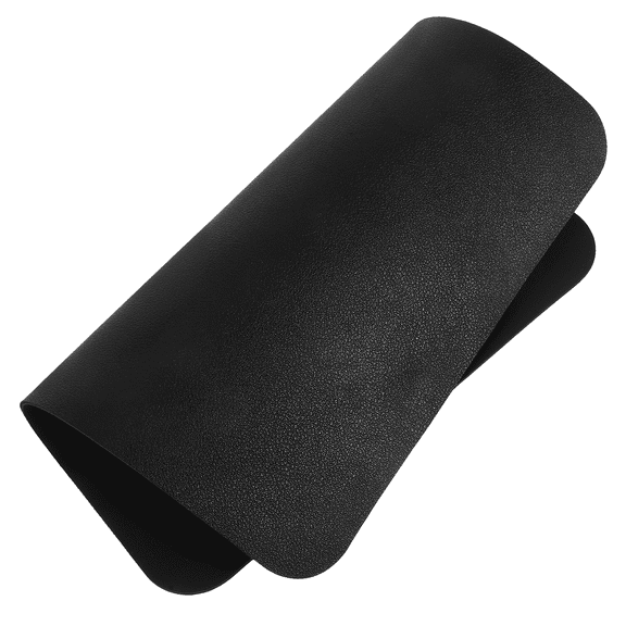 EXHUMKY Black Rectangular Smooth PU Desk Pad, Non- Base, Ideal for Computer and Office Use, Easy to Clean