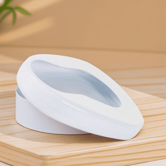 EXHUMKY Smooth White Enamel Bedpan for Portable Urinal Use Bedridden Elderly Patients