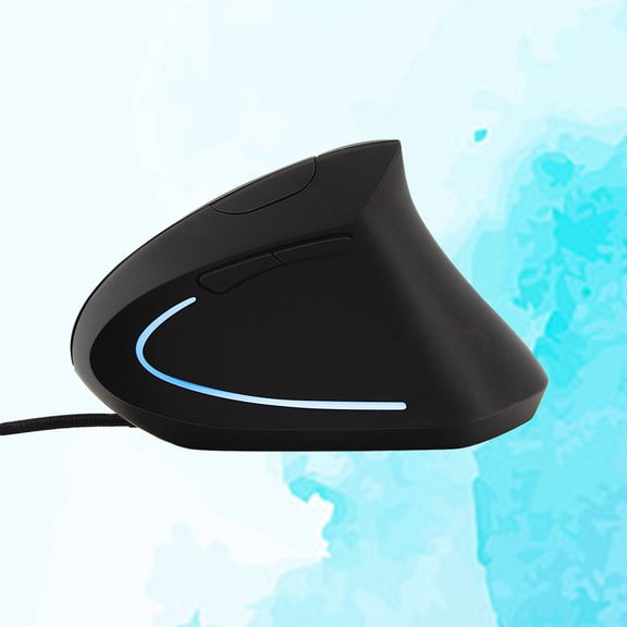 EXHUMKY Wired Ergonomic Vertical Mouse with Adjustable Dpi and Navigation Buttons for Computer Use