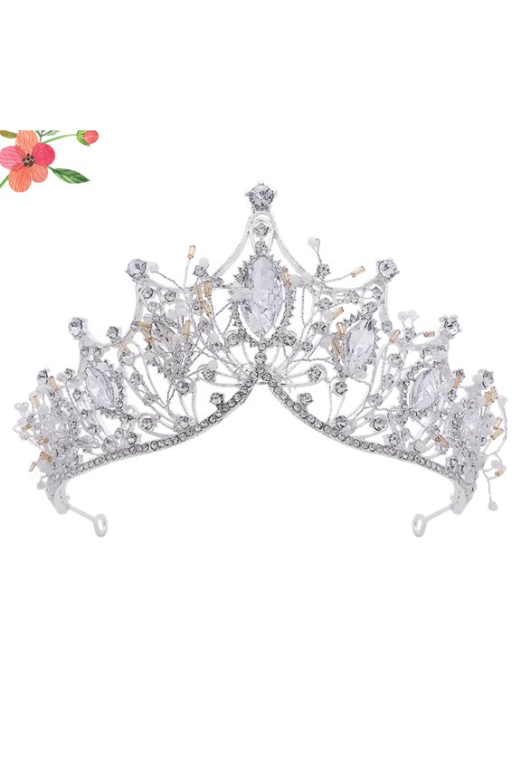 Plated Alloy Crystal Rhinestone Wedding Lightweight Bridal Headpiece Accessory