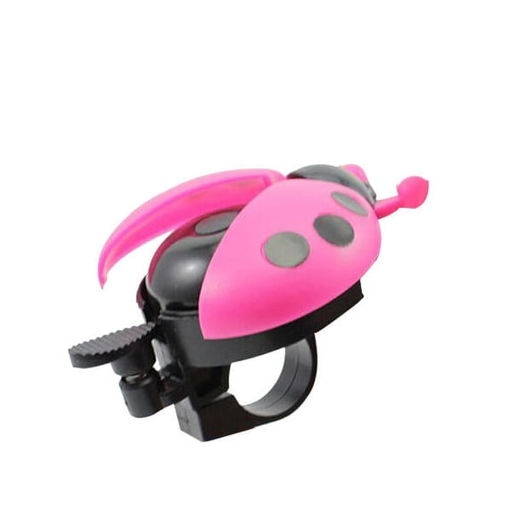 EXHUMKY Easy Mount Rosy Ladybug Bike Bell Hard Plastic and Aluminum for Bikes