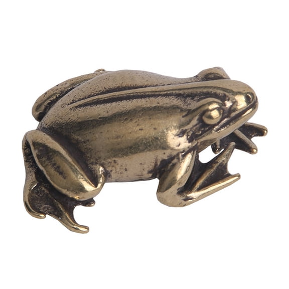 EXHUMKY Copper Frog Animal Figurine Decorative Statue Assorted Colors for Tabletop Display and Home Decor