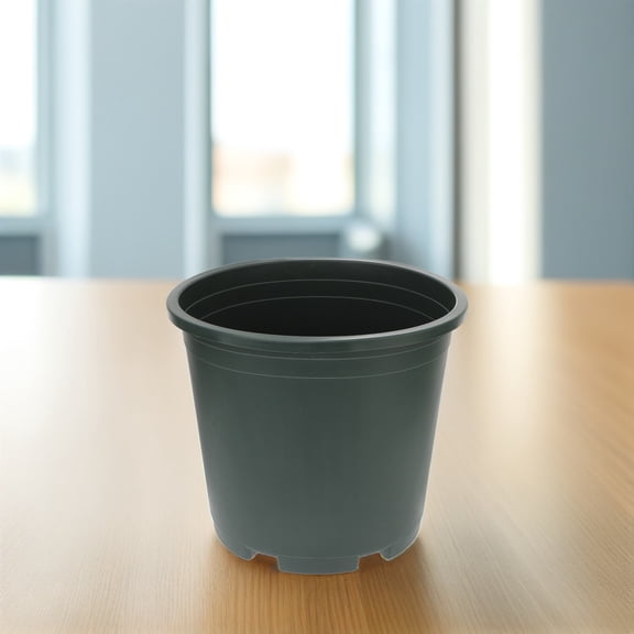EXHUMKY Large Green Plastic Flowerpot Bucket for Indoor and Outdoor Gardening Planter, Home Plant Container