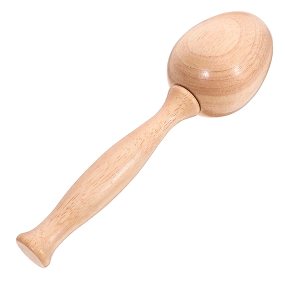 EXHUMKY Darning Egg for Socks 1Pcs Sewing Supplies in Beige Wooden Style