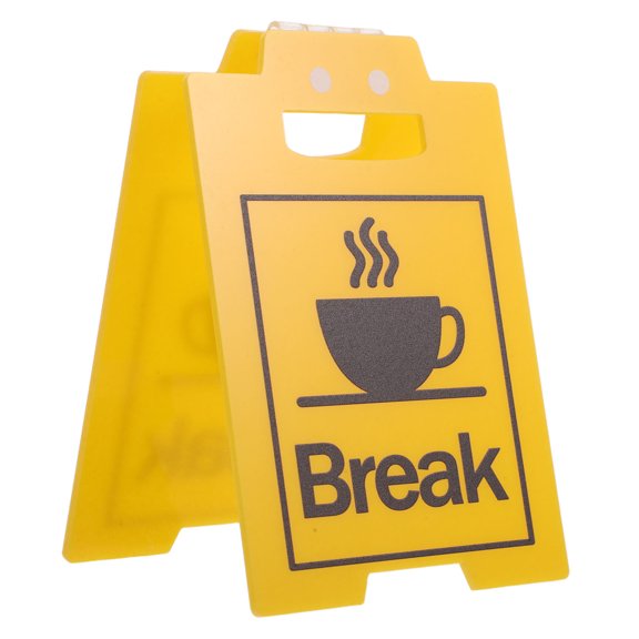 EXHUMKY Desk Acrylic Do Not Disturb Sign Yellow for Office Break and Work Status Display