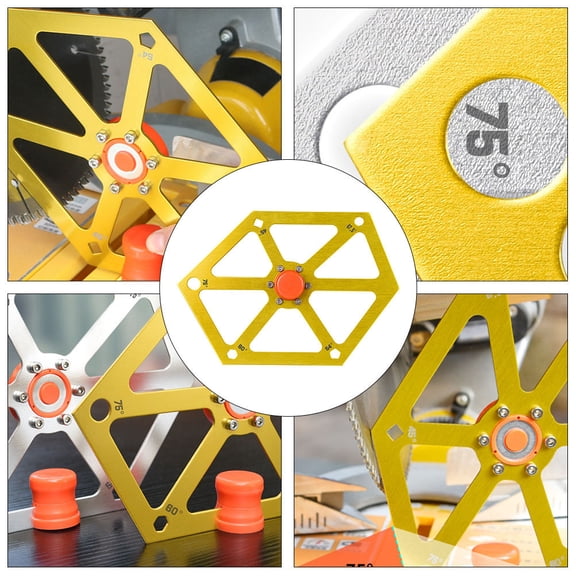 EXHUMKY Digital Angle Ruler Aluminum Ruler Metric Measurements Woodworking Protractor For Angle Cutting