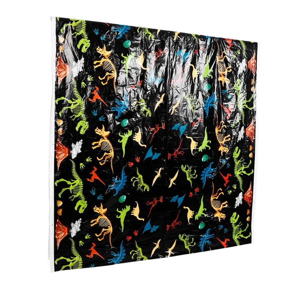 EXHUMKY Disposable Plastic Birthday Tablecloths Set for Outdoor Parties, Multi-Color, , Party Table Covers