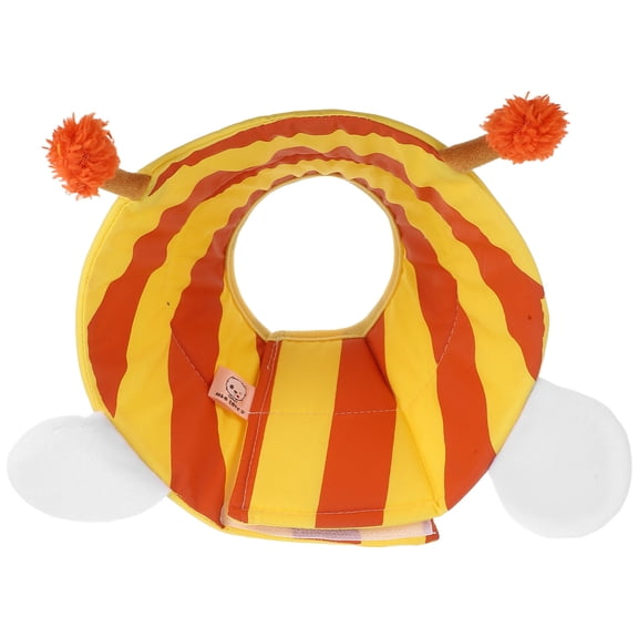 EXHUMKY Dog Bite Collar For Recovery Adjustable Fit Cotton Yellow 1Pack