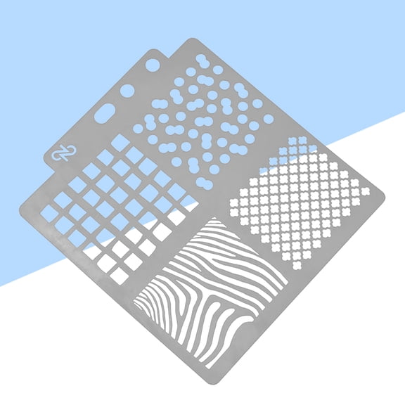 EXHUMKY Grey Plastic Wear Resistant Washable Drawing Stencil Template for Scrapbooking