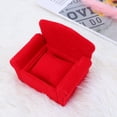 thumbnail image 1 of EXHUMKY 1Pc Red Jewelry Organizer Box Practical and Stylish Watch Storage Container for Personal Use, 1 of 8