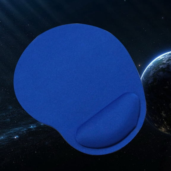 EXHUMKY Non Slip Base Mouse Mat Ergonomics Design Blue 1Pack Back to School