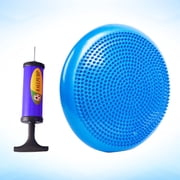EXHUMKY Inflatable Balance Wobble Disc with Pump for Core Strength, Stability, Posture Improvement and Balance Training Exercises