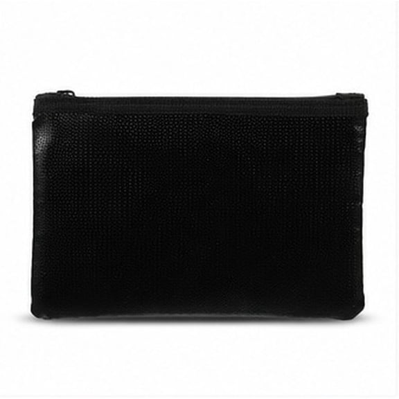 EXHUMKY Fireproof Document Folder for Business Use, Black, Material, 1 Pack - Securely Protect Important Papers