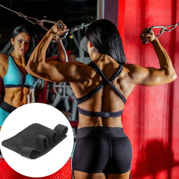 EXHUMKY Hand Guard Fitness Finger Protector Black Half Finger Gloves for Gym Weightlifting Training