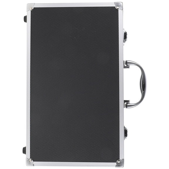 EXHUMKY Generic Case For 2, Case Hard Mic Carrying Case With Foam Aluminum Storage Box Handheld Bag Suitcase
