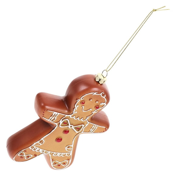 EXHUMKY Brown Christmas Gingerbread Man Hanging Ornament for Xmas Tree and Party Decoration