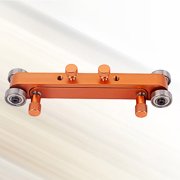 EXHUMKY Orange Adjustable Guitar Saddle and Nut Sander Tool for Accurate Shaping and Smooth Finishing
