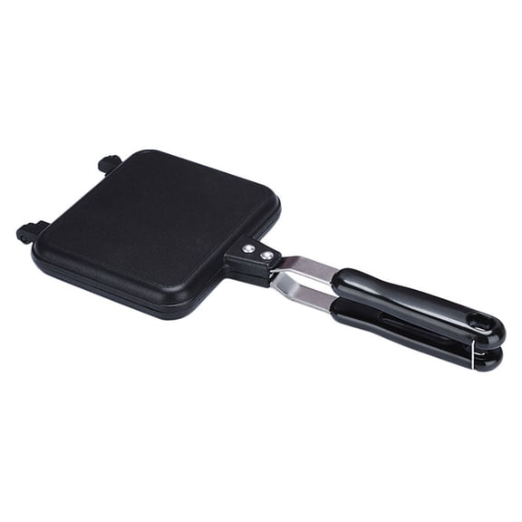 EXHUMKY  Double Sided Non Stick Baking Sheet Bread Mold Aluminium Alloy Ergonomic Handle Design for Home Baking