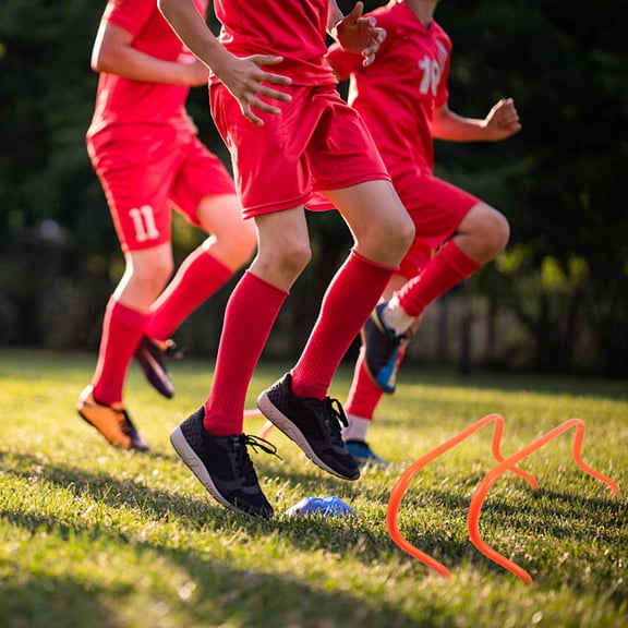 EXHUMKY Orange Iron Football Training Hurdle for Agility, Speed, Strength and Athletic Performance