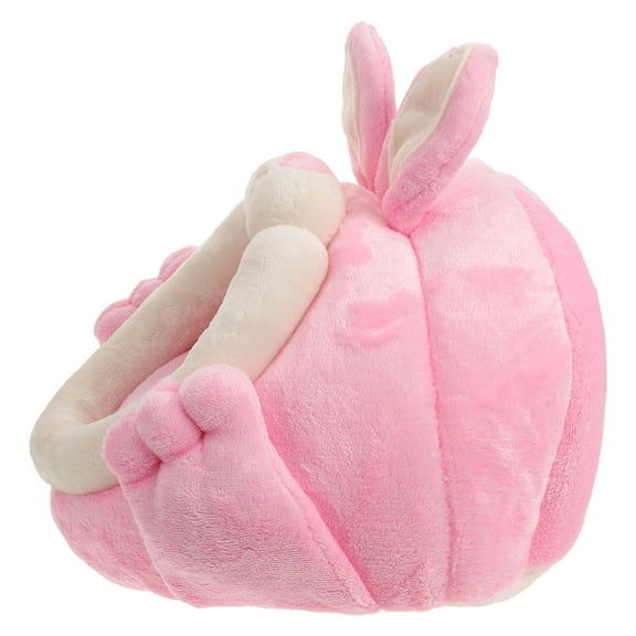 EXHUMKY Portable Pink Small Animal Hideout House Warm Cozy Nest Bed for Hamsters Rabbits