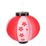 EXHUMKY Japanese Red and Lantern 30cm Decorative Hanging Lantern