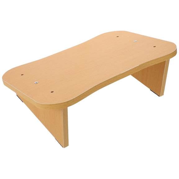 EXHUMKY Rectangular Wooden Foot Stool for Adults, Natural Wood Footrest, Simple Low Footrest Stool, 1 Set, Back to School Use