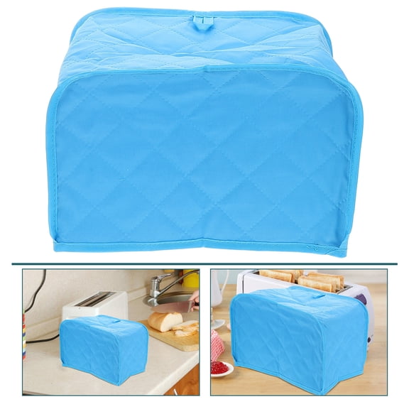 EXHUMKY Anti Scratch Bread Machine Cover Simple Appearance Blue Polyester 1Set
