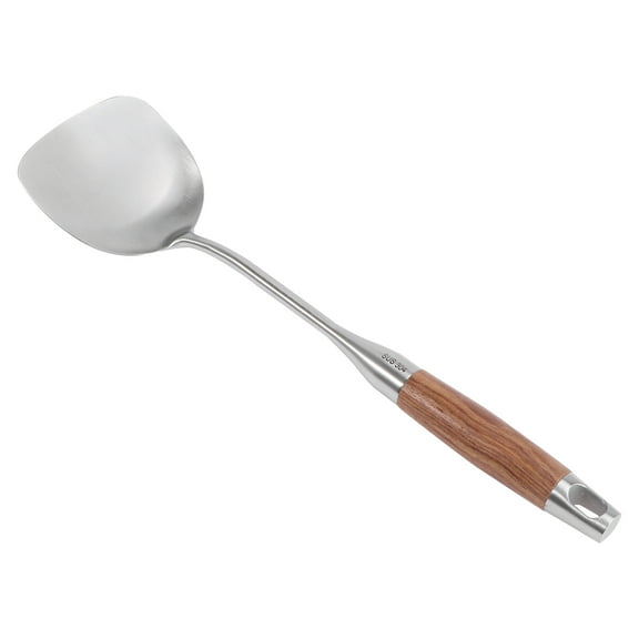 EXHUMKY Stainless Steel Cooking Tool with Bamboo Handle Comfortable Grip Kitchen Essential Set